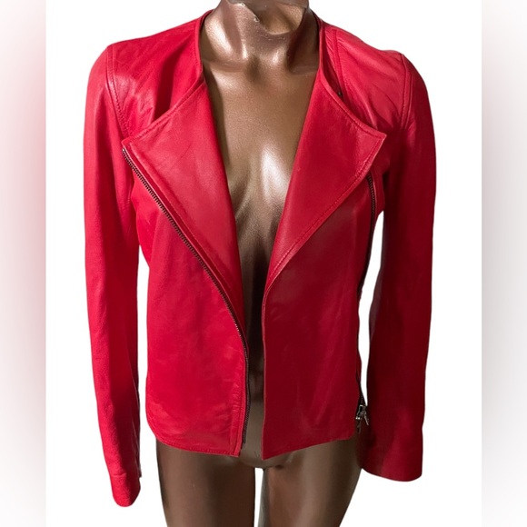 Armani Buttery Soft Leather Moto Jacket - Picture 3 of 15